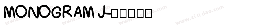 MONOGRAM J字体转换